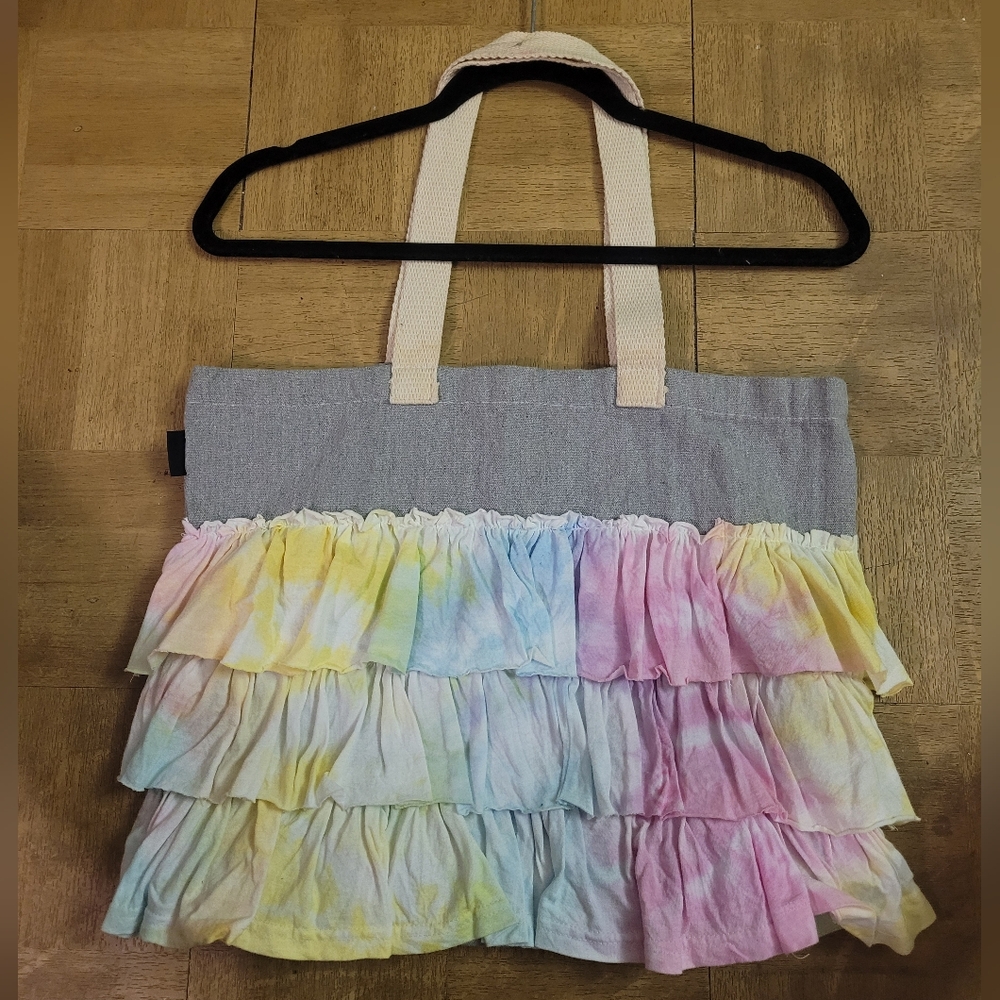 Colorful Ruffled Tote Bag - Picture 3 of 6
